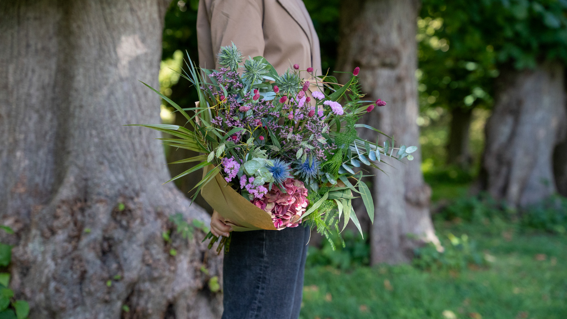 Vilde blomsterbuketter