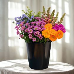 Multifarvet DIY-bundt med 30 stilke