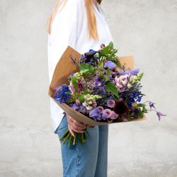 Trendy lilla buket